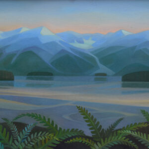 Linda Infante Lyons, Alutiiq Sunrise, oil on canvas, 24 x 30 inches, SOLD