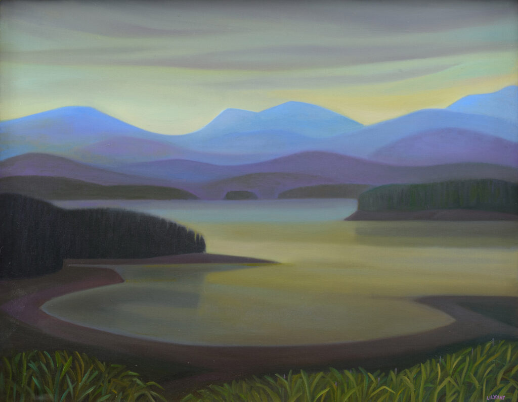 Linda Infante Lyons, Isles of Koniag, oil on canvas, 24 x 28 inches, SOLD