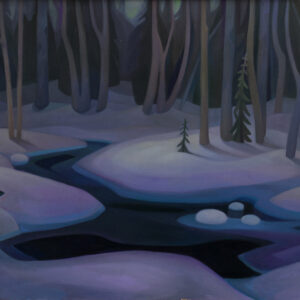 Linda Infante Lyons, Moose Run, oil on canvas, 30 x 40 inches, $5,400