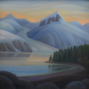 Linda Infante Lyons, Nunatak, oil on canvas, 24 x 24 inches, SOLD