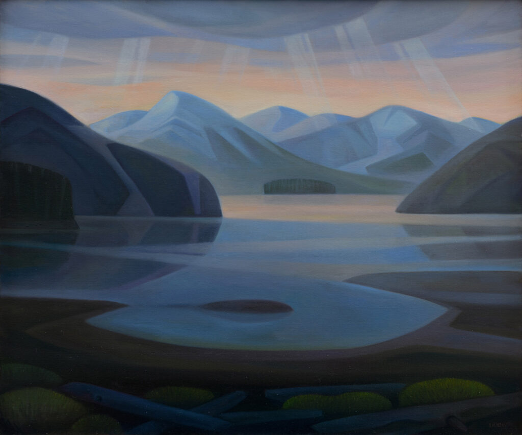 Linda Infante Lyons, Seclusion Bay, oil on canvas, 30 x 36 inches, $5,000