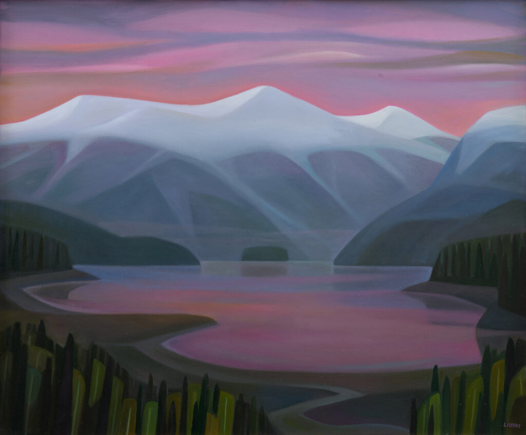 Linda Infante Lyons, Serenity Sound, oil on canvas, 30 x 36 inches, SOLD