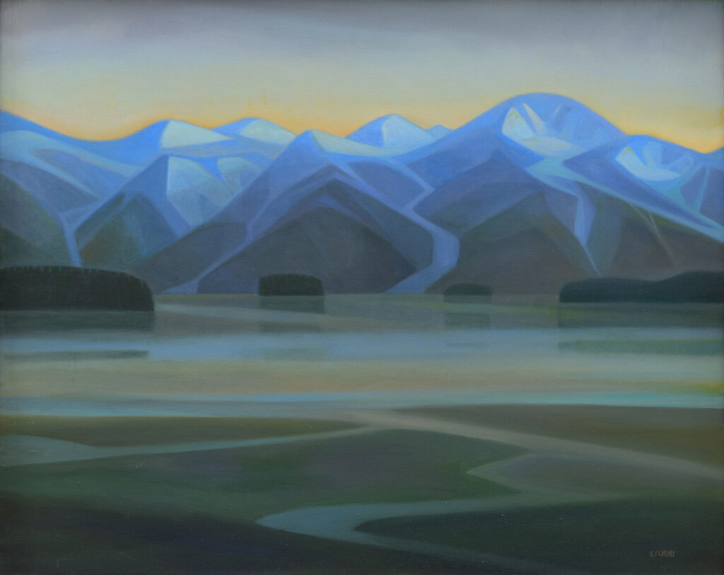 Linda Infante Lyons, Sugpiaq Sunrise, oil on canvas, 24 x 30 inches, SOLD