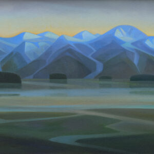 Linda Infante Lyons, Sugpiaq Sunrise, oil on canvas, 24 x 30 inches, SOLD