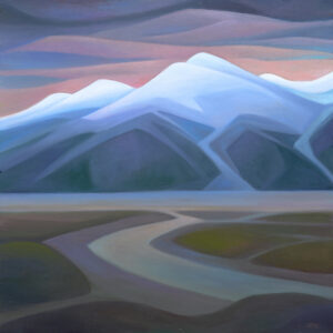 Linda Infante Lyons, Chugach. oil on canvas, 24 x 24 inches, $3,000