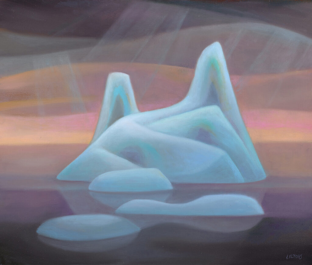 Linda Infante Lyons, Floe State, oil on canvas, 20 x 24 inches, SOLD