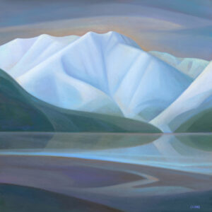 Linda Infante Lyons, Blue Inlet, oil on canvas, 24 x 24 inches, SOLD