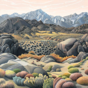 Alabama Hills, oil on linen, 18 x 20 inches, SOLD