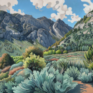 View From Grant Lake, oil on linen, 22 x 32 inches, SOLD