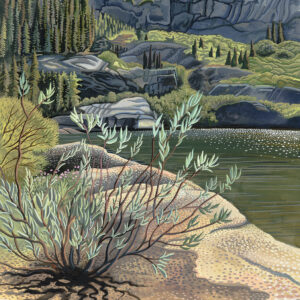 Angora Afternoon, gouache, 11.5 x 8.5 inches, SOLD