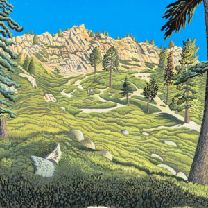 Angora Peak, gouache, 8.5 x 11.5 inches, SOLD