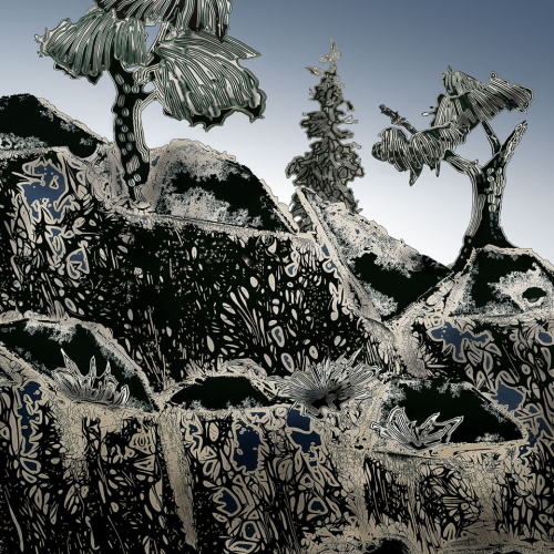 Yuba Ridge, chemigram, 20 x 16 inches, SOLD