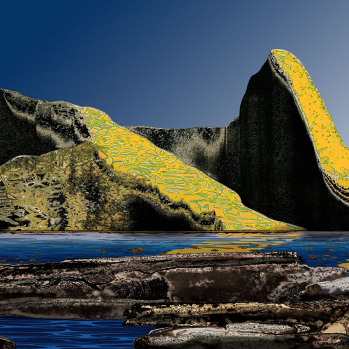 Coastal Lagoon, chemigram, 16 x 24 inches, $1,400
