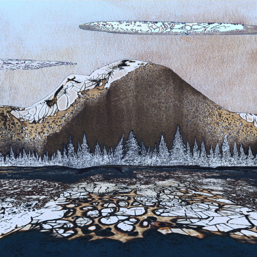 Denali Tundra, chemigram, 24 x 32, $2,400