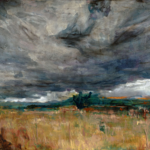 Cloud Cover Over Foothill Pastures, oil on canvas, 24 x 30 inches, SOLD