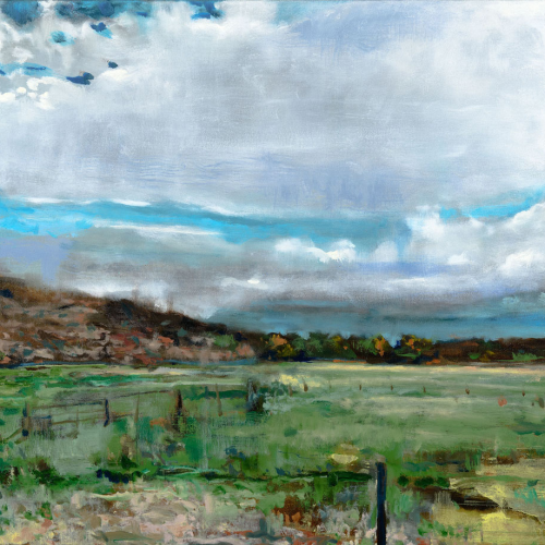 Spring Pasture, oil on canvas, 18 x 24 inches, $1,000