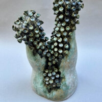Branching, ceramic and nichrome wire, 18 x 10 x9 inches