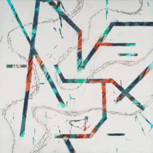 Forest Management, oil on canvas, 40 x 40 inches