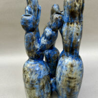 Plant Form, ceramic, 16 x 10 x 8 inches