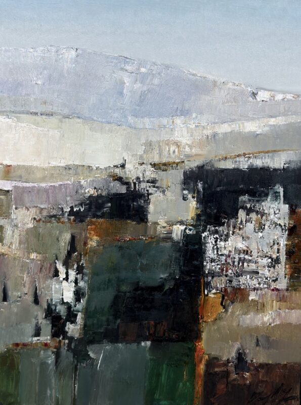 Danny McCaw, Patterns in the Distance, oil on board, 24" x 18", $4,500
