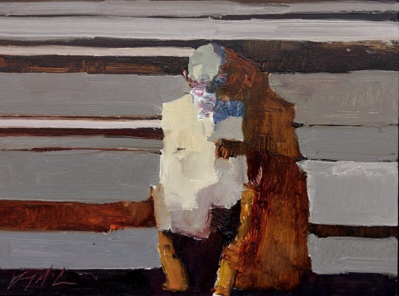 Danny McCaw, Shadows and Stripes, oil on board, 16" x 12", $2,400