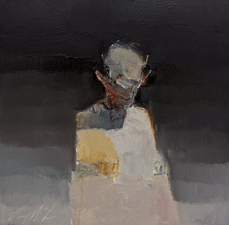 Danny McCaw, Unspoken, oil on board, 12" x 12", $2,400